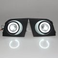 Auptech Led Angel Eyes Drl H11 55w Bulbs Fog Lights 4300k Yellow Color For Nissan Tiida 2005 2006 2007