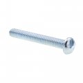 One Way Machine Screws Round Head 10 24 X 1 5 In Zinc Plated Steel 50 Pack Model 