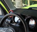 Toworldit Red Carbon Fiber Abs Dashboard Air Conditioning Vent Decoration Ring Trim Cover Compatible With Suzuki Jimny 2019