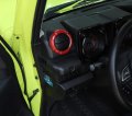 Toworldit Red Carbon Fiber Abs Dashboard Air Conditioning Vent Decoration Ring Trim Cover Compatible With Suzuki Jimny 2019