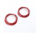 Toworldit Red Carbon Fiber Abs Dashboard Air Conditioning Vent Decoration Ring Trim Cover Compatible With Suzuki Jimny 2019