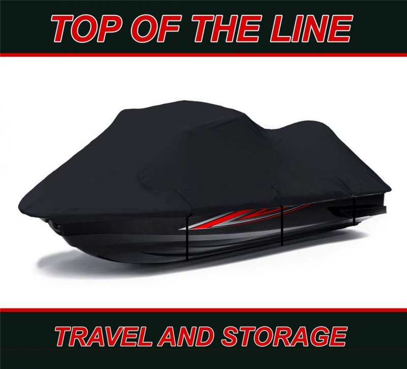 Black 600 Denier Jetski Cover Compatible For Polaris Slt 1994 1995 1996 1997 Slth 1998 1999 Jet Ski 3 Seater