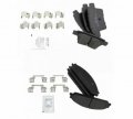 Front Rear Semi-metallic Brake Pad Set For Taurus Sable Montego Five Hundred 