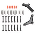Tandem Trailer Axle Shackle Kit And Equalizer With Strap For 1 75 In Wide Double Eye Springs Anti Rust Steel Suspension Rebuild