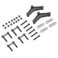 Tandem Trailer Axle Shackle Kit And Equalizer With Strap For 1 75 In Wide Double Eye Springs Anti Rust Steel Suspension Rebuild