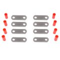 Tandem Trailer Axle Shackle Kit And Equalizer With Strap For 1 75 In Wide Double Eye Springs Anti Rust Steel Suspension Rebuild