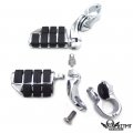 Httmt- Mt216-111 216-046- Chrome 2 5 Waffle Foot Peg Kit 1 25 Engine Guard Compatible With Valkyrie 1800 2004