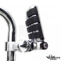 Httmt- Mt216-111 216-046- Chrome 2 5 Waffle Foot Peg Kit 1 25 Engine Guard Compatible With Valkyrie 1800 2004