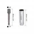 Uxcell 16mm Magnetic Spark Plug Socket Set 3 8 Drive 12 Point Thin Wall Cr-v Steel With Hex Shank Power Drill Adapter