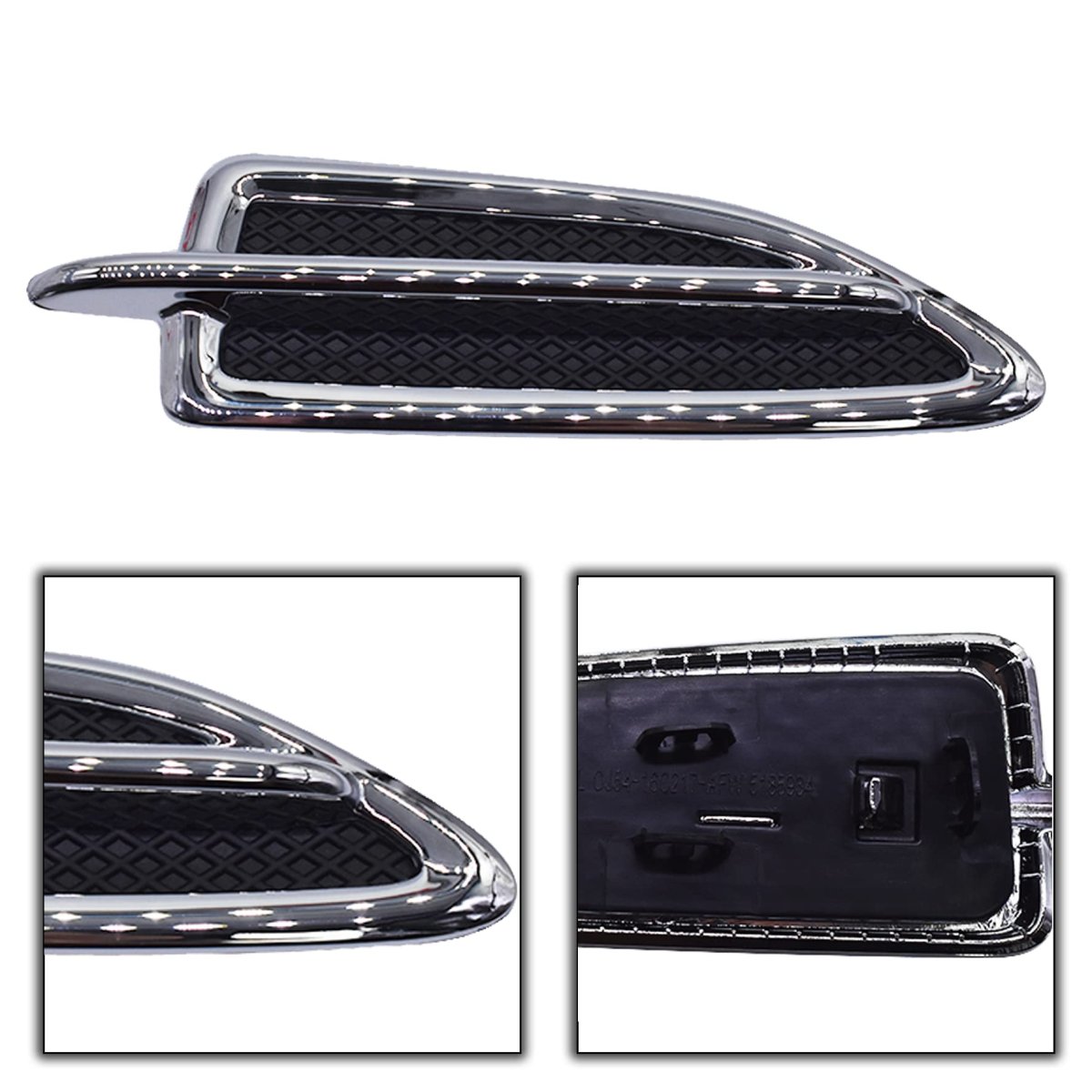 Front Vent Moulding Left Drivers Chrome Trim Replacement For 2013-2015 Escape Cj5z16228aa Fo1266100