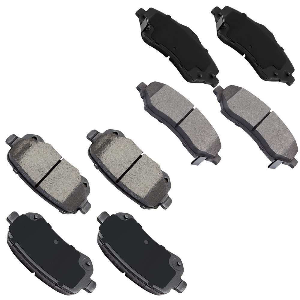 Brake Pad Set 8pcs Front And Rear Ceramic D1088 D1089