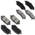 Brake Pad Set 8pcs Front And Rear Ceramic D1088 D1089 