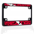 Fastasticdeals Metal Insert Bike License Plate Frame Scuba Diving Weatherproof Motorcycle Accessories Black 4 Holes Solid 