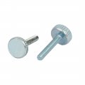 A M3x16mm Knurled Head Flat Point Fully Threaded Thumb Screws Fastener 15pcs