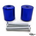 Httmt- Usmt220-003-blue-nologo- Blue Hand Bar End Compatible With 1999-2012 Suzuk Gsxr 600 750 1000 Gsx1300r Hayabusa