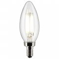 Satco S21274 06 5 5-watt Led E12 Light Bulbs 3000k 15000 Hour Rating Dimmable Pack