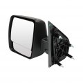 Black Left Side Mirror Fit For 2012-2018 Nissan Nv2500 Textured Glass Manual Folding