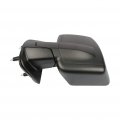 Black Left Side Mirror Fit For 2012-2018 Nissan Nv2500 Textured Glass Manual Folding