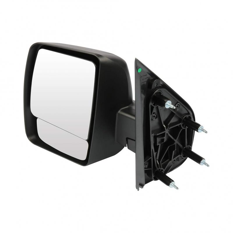 Black Left Side Mirror Fit For 2012-2018 Nissan Nv2500 Textured Glass Manual Folding