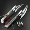 Smt-led Turn Signals Running Blade Mirror Compatible With Honda Cbr600 900 929 954 1000rr Oval Shape B00v2znesw