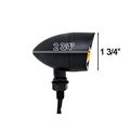 2pcs Black Heavy Duty Motorcycle Turn Signals Bulb Indicators Blinkers Lights
