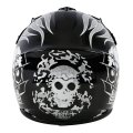 Dot Youth Kids Motocross Offroad Street Dirt Bike Helmet Motorcycle Atv With Goggles Gloves Black Skull M