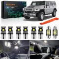 Glofe 6000k Interior Led Bulbs Kit Package Replacement For Hummer H2 2003 2004 2005 2006 2007 2008 2009bright White Map Dome