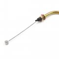 Uxcell 167cm 65 7 Length Black Rubber Coated Motorcycle Motorbike Throttle Cable Wire Replacement For Yamaha Jog