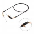 Uxcell 167cm 65 7 Length Black Rubber Coated Motorcycle Motorbike Throttle Cable Wire Replacement For Yamaha Jog