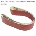 Uxcell 2-inch X 42-inch Aluminum Oxide Sanding Belt 100 Grits Sandpaper Lapped Joint For Sander 3pcs