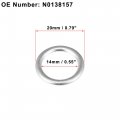 X Autohaux 15pcs M14 N0138157 Engine Oil Drain Screw Gasket Crush Washer Fit For Volkswagen Touareg 2007-2012 Eos 2011-2012