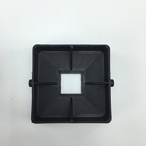 Rv Bumper End Caps 3 75 In Square Rubber Plugs With Tabs For Bumpers Black 2 Pack Bp208