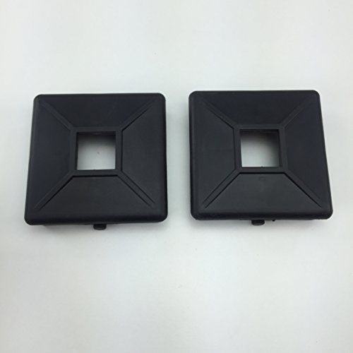Rv Bumper End Caps 3 75 In Square Rubber Plugs With Tabs For Bumpers Black 2 Pack Bp208