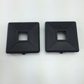 Rv Bumper End Caps 3 75 In Square Rubber Plugs With Tabs For Bumpers Black 2 Pack Bp208