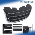 Front Upper Grille Chrome Frame Matte Black Mesh Replacement For Terrain Sl Sle 2016 2017 23379208