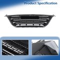 Front Upper Grille Chrome Frame Matte Black Mesh Replacement For Terrain Sl Sle 2016 2017 23379208
