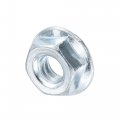 Uxcell 1 4 -20 Serrated Flange Hex Lock Nuts Carbon Steel Zinc Plated 50pcs
