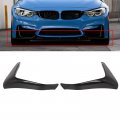 Ocpty 2pcs Glossy Black Front Bumper Splitters Lip Compatible With 0 2015-2018 For Bmw M3
