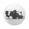 Dog Double Sided Stainless Steel Keychain With 3d Resin Design Animal Theme Round Key Ring For Backpacks And Luggage 1 25 In 