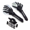 Httmt Mt333-b- Claw Skull Mirror Compatible With H-d Heritage Springer Sportster Dyna Glide Softail V Rod Black
