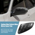 X Autohaux Side Wing Mirror Cap Cover Trim Carbon Fiber Pattern For Honda Civic 10th Generation 2016-2021 Crider Envix