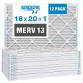 Aerostar 18x20 Merv 13 Pleated Air Filter Ac Furnace Pack Actual Size 17 1 2 X 19 1 2 3 4 