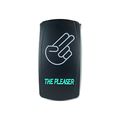 Stvmotorsports Laser Backlit Green Rocker Switch The Pleaser 20a 12v On Off Led Light 