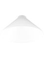 10 Diameter Cased White Cone Shade With 2 1 4 Fitter 