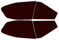 Slickmod Precut Vinyl Tint Cover For 2008-2014 Subaru Wrx Taillights Hatchback Smoke Red Combo 