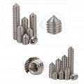 Seroni 5-20pcs 304 Stainless Steel Internal Hex Socket Drive Cone Point Set Screws M3 M4 M6 M8 M10 M12 Taper Tip End Bolts