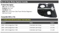 Rear Left Driver Side Power Window Regulator Assembly With Door Panel For 2009-2010 Dodge Ram 1500 Extended Cab Pickup