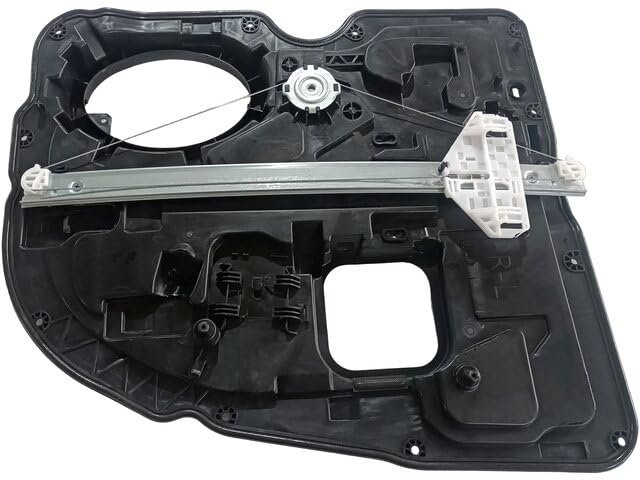 Rear Left Driver Side Power Window Regulator Assembly With Door Panel For 2009-2010 Dodge Ram 1500 Extended Cab Pickup