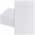 Foam Outlet Insulation Gaskets For Wall Switch Plates 50 Pack Draft Sealers To Prevent Air Leaks White Eva Pads 2 5 X 4 In 