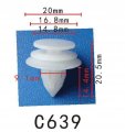 Autobahn88 Trim Panel Clip Compatible With Chrysler Oem 6505292aa Pack Of 20